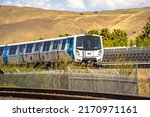 Small photo of Fremont, CA, USA - May 11, 2022: The San Francisco Bay Area Rapid Transit train (Bart)