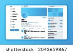 design concept for twitter... | Shutterstock .eps vector #2043659867