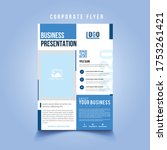 business presentation flyer... | Shutterstock .eps vector #1753261421
