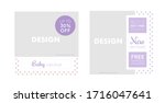 modern promotion square web... | Shutterstock .eps vector #1716047641