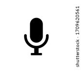microphone icon vector. voice... | Shutterstock .eps vector #1709620561