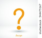 question mark sign icon  vector ... | Shutterstock .eps vector #544475167