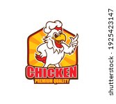 chicken mascot logo vector...