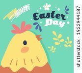 colorful happy easter day... | Shutterstock .eps vector #1922944187