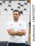 Small photo of Istanbul, Turkey - August 13, 2019: Legend Frank Lampard a manager (head coach) of Chelsea FC on the field in the pre-match training before the UEFA Super Cup.