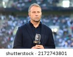 Small photo of MOENCHENGLADBACH, GERMANY - JUNE 13, 2022: Head coach Hansi Flick. The football match of UEFA Nations League 2023 between Germany vs Italy