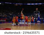 Small photo of COLOGNE, GERMANY - SEPTEMBER 1, 2022: The basketball match of Eurobasket 2022 Bosnia and Herzegovina – Hungary.