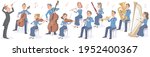 music conductor and symphony... | Shutterstock .eps vector #1952400367