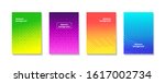 vector set of abstract halftone ... | Shutterstock .eps vector #1617002734