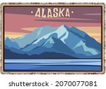 Alaska Travel Retro Poster...