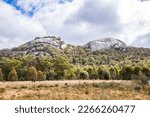 Granite dome called The Pyramid seen from behind in Girraween National Park in Queensland, Australia