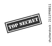 top secret black grunge stamp... | Shutterstock .eps vector #2111998811
