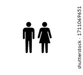 male and female icons  male and ... | Shutterstock .eps vector #1711069651