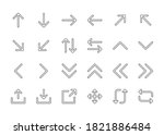 arrow set icon. arrows  sign... | Shutterstock .eps vector #1821886484