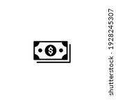 dollar money icon vector for... | Shutterstock .eps vector #1928245307