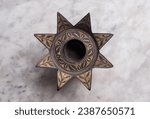 Antique retro style star shaped ...
