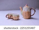 Home decoration in the shape of a cup and teapot with a unique and beautiful design for interior decoration