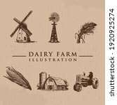 Set Of Farm Icons Vector...