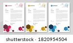 set of creative   modern... | Shutterstock .eps vector #1820954504