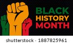 black history month. african... | Shutterstock .eps vector #1887825961