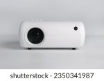 White 4K compact home projector. small and high quality 