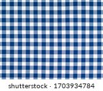 White Blue Squared Pattern...