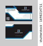 modern creative business card... | Shutterstock .eps vector #1698214711