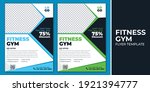 gym and fitness flyer template... | Shutterstock .eps vector #1921394777