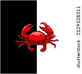 Red Crab Illustration Vector...