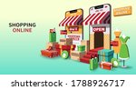 online shopping  online store ... | Shutterstock .eps vector #1788926717