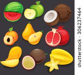 fruit | Shutterstock .eps vector #306237464