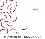 creative layout made of chilli... | Shutterstock . vector #1822997774