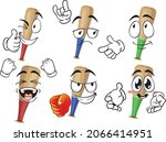 vector cartoon baseball bat... | Shutterstock .eps vector #2066414951