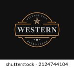 Vintage Retro Badge For Western ...