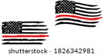 firefighter flag  eps 10  fire  ... | Shutterstock .eps vector #1826342981