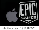 Small photo of Kassel Germany - February 17,2021: Epic Games already sued Apple in the United States then, but now it has just done so before the European Commission as well.