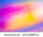 Rainbow textures fantasy defocused background. Creative blurry defocused bokeh vibrant rainbow background.