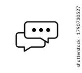 comment icon vector. chat ... | Shutterstock .eps vector #1790730527