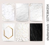marble with golden texture... | Shutterstock .eps vector #1079384354