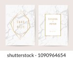 luxury wedding invitation cards ... | Shutterstock .eps vector #1090964654