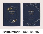 wedding invitation cards with... | Shutterstock .eps vector #1092403787