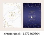 luxurious wedding invitation... | Shutterstock .eps vector #1279600804