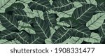 luxury nature leaves background ... | Shutterstock .eps vector #1908331477
