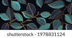 golden leaves line art... | Shutterstock .eps vector #1978831124