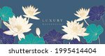 luxury gold lotus background... | Shutterstock .eps vector #1995414404