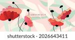 flower watercolor art... | Shutterstock .eps vector #2026643411