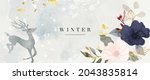 winter background design  with... | Shutterstock .eps vector #2043835814