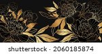 luxury gold floral background... | Shutterstock .eps vector #2060185874