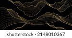 elegant abstract line art on... | Shutterstock .eps vector #2148010367