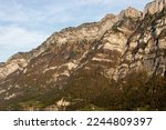 Walenstadt region, Saint Gallen, Switzerland, October 29, 2022 Majestic mountain scenery on a sunny day
